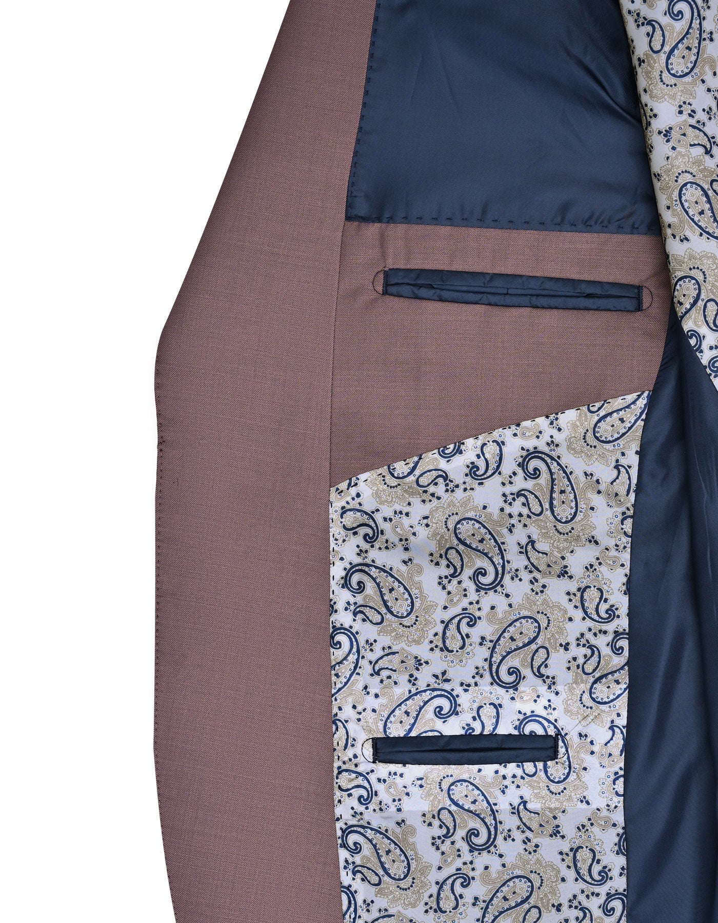 D Khaki Plain Suit ST2609-4S-44