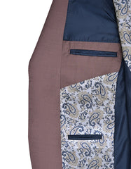 D Khaki Plain Suit ST2609-4S-44