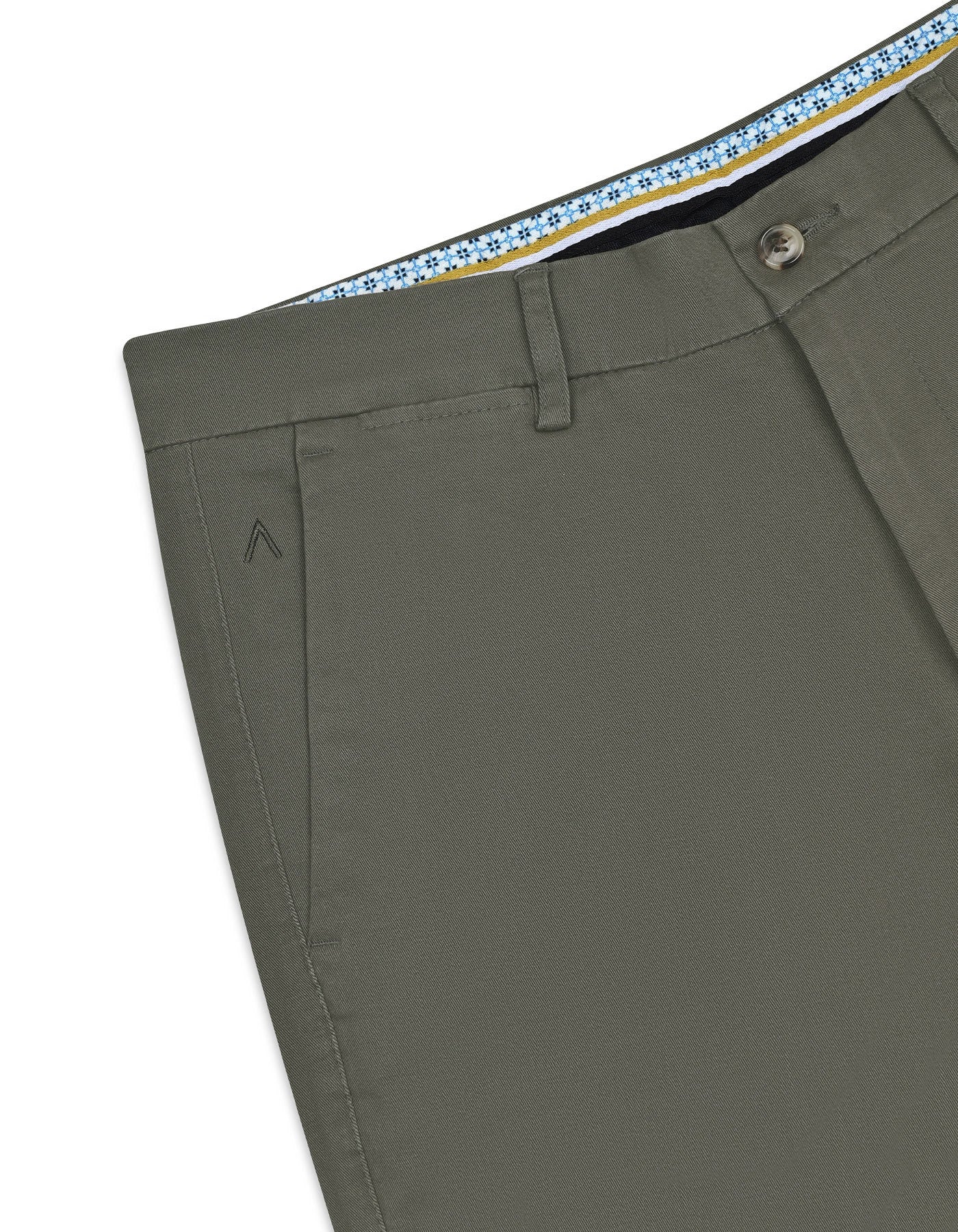 Olive Smart Fit Cotton Trouser FTC2525S-34