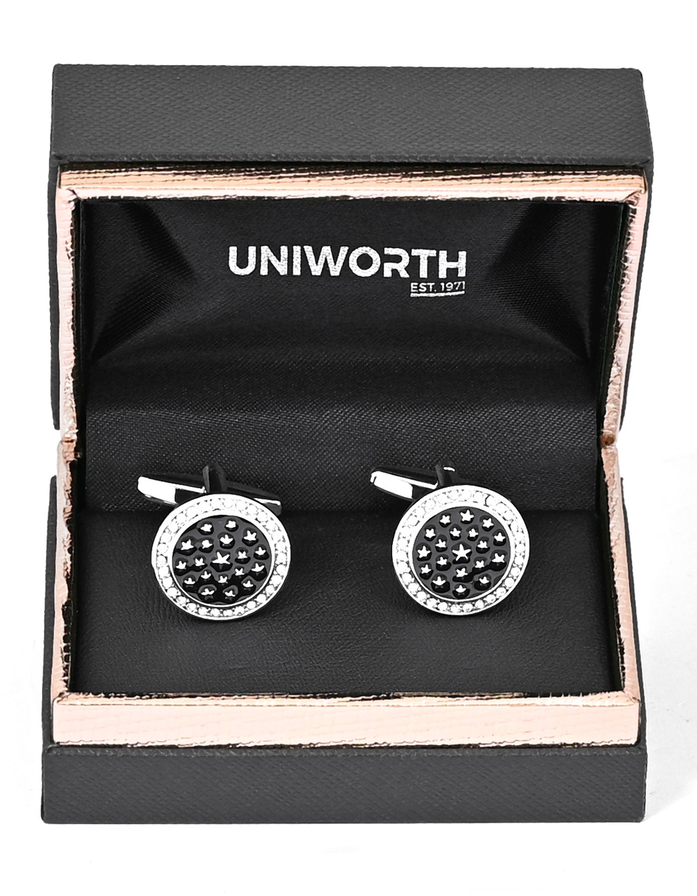 Black Circle Cufflink