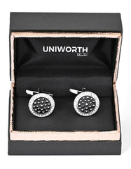 Black Circle Cufflink