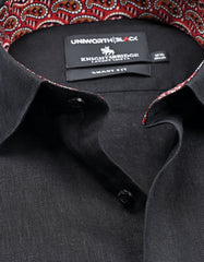 Plain Black Tailored Smart Fit Shirt FS2427-2SF-15