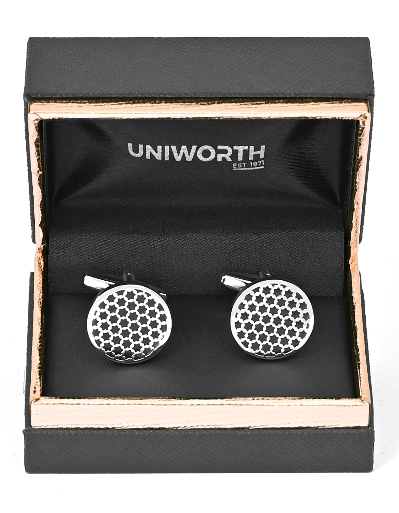 Black Circle Cufflink