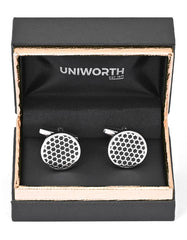 Black Circle Cufflink