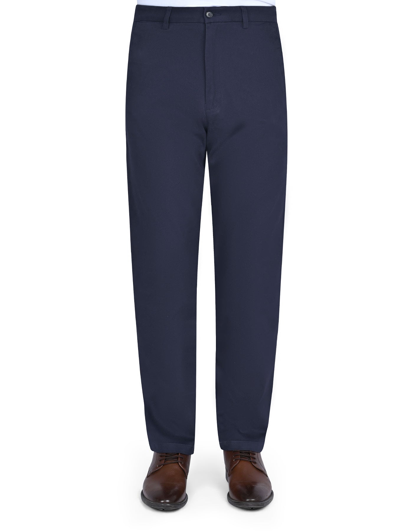 Navy Smart Fit Cotton Trouser FTC2526S-30