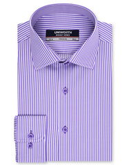 Stripe Violet Classic Fit Shirt FS2871-5RF-14.5