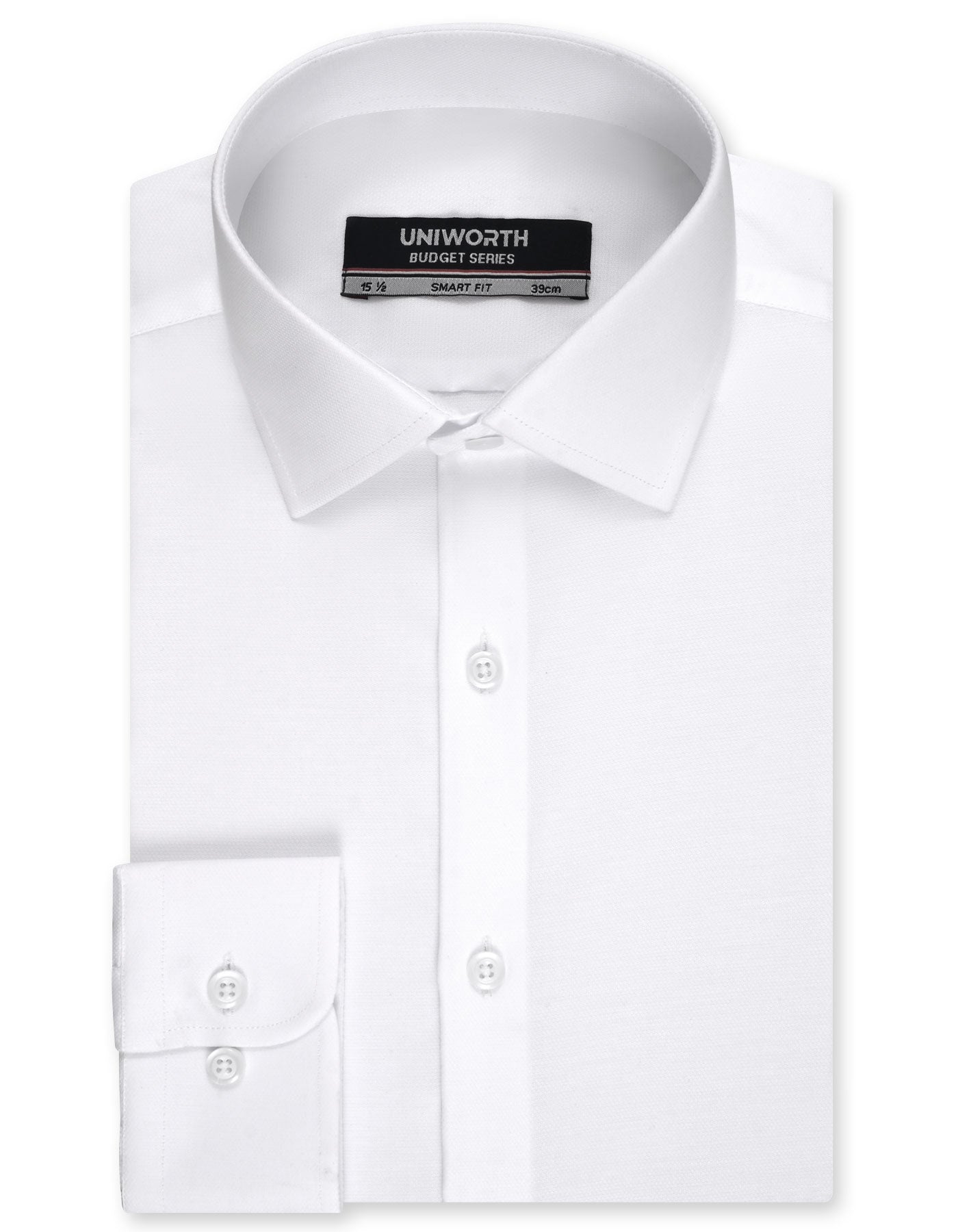 Plain White Tailored Smart Fit Shirt FS1758SF-14.5