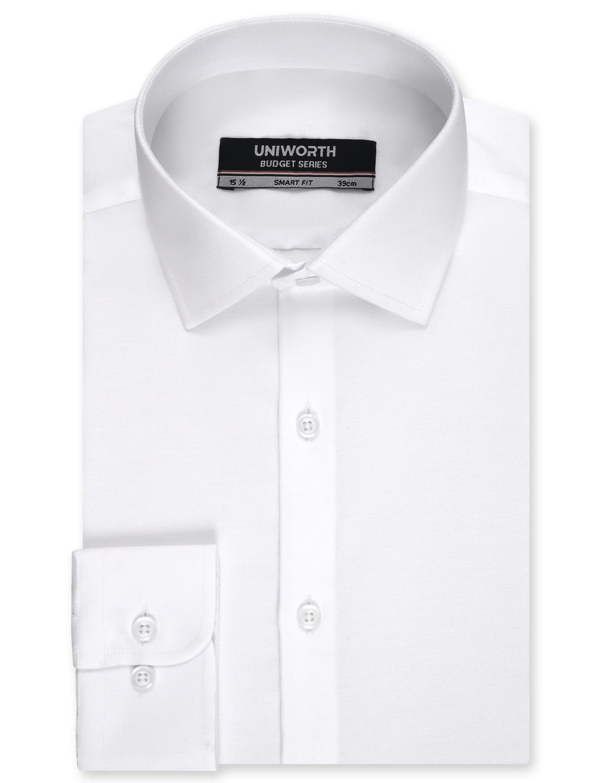 Plain White Tailored Smart Fit Shirt FS1758SF-14.5