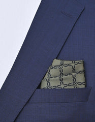 Green Geometric Pocket Square