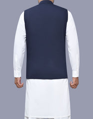 Navy Plain Waist Coat WC2519-7C-40