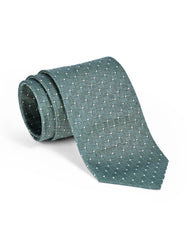 C Green Geometric Tie