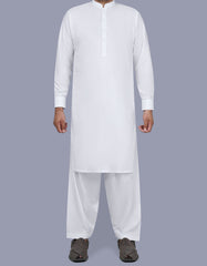 White Plain Kameez Shalwar KS2516-3S-XS