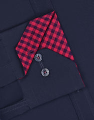 Plain Navy Classic Fit Shirt FS1601-2RF-15.5