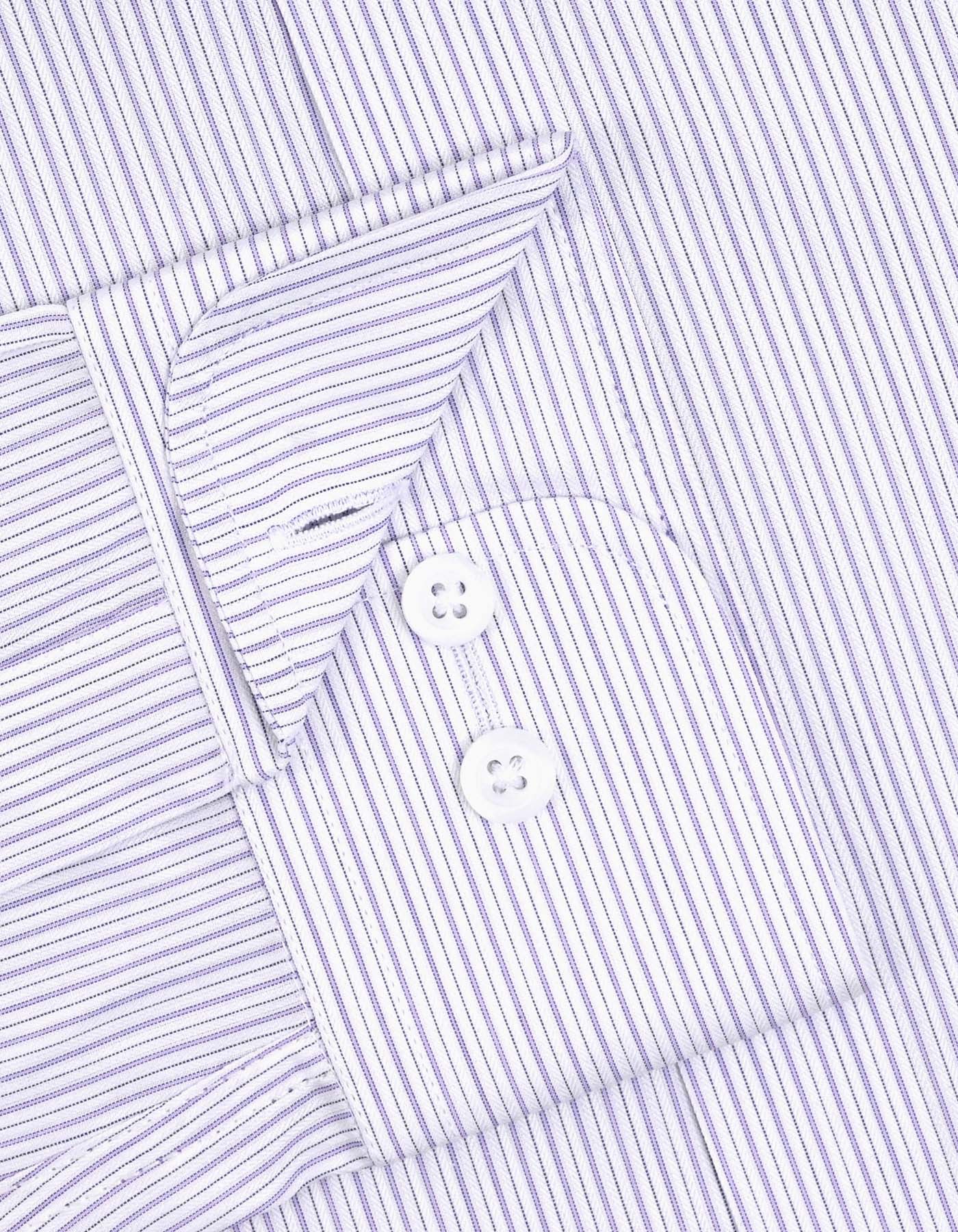 Stripe Purple Tailored Smart Fit Shirt FS2929-1SF-15.5