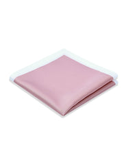 T Pink Plain Pocket Square