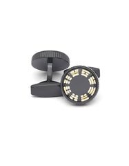 Gun Metalic Circle Cufflink