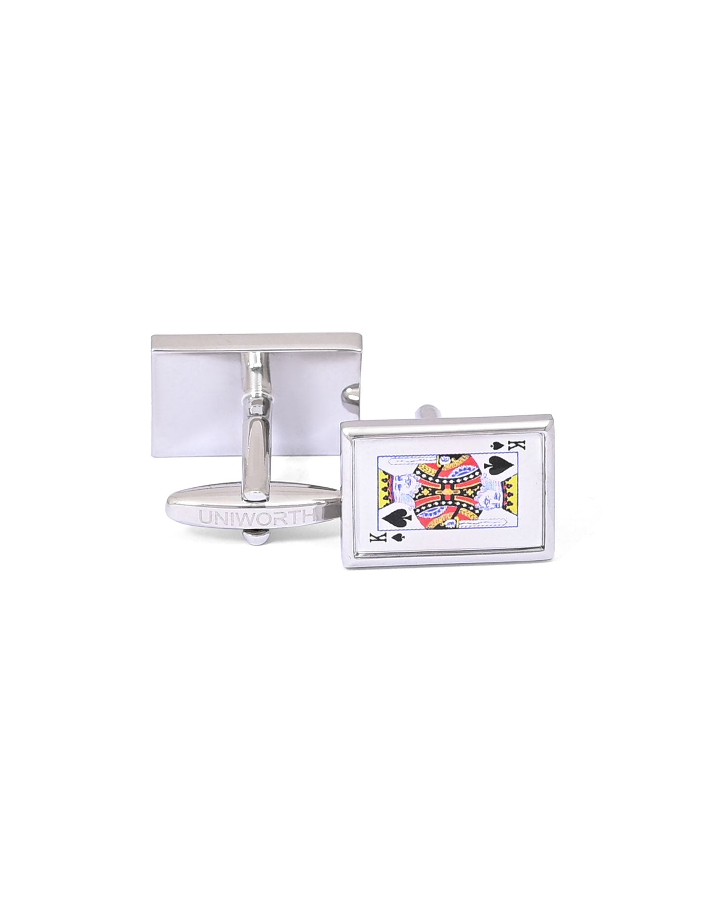 White Rectangle Cufflink