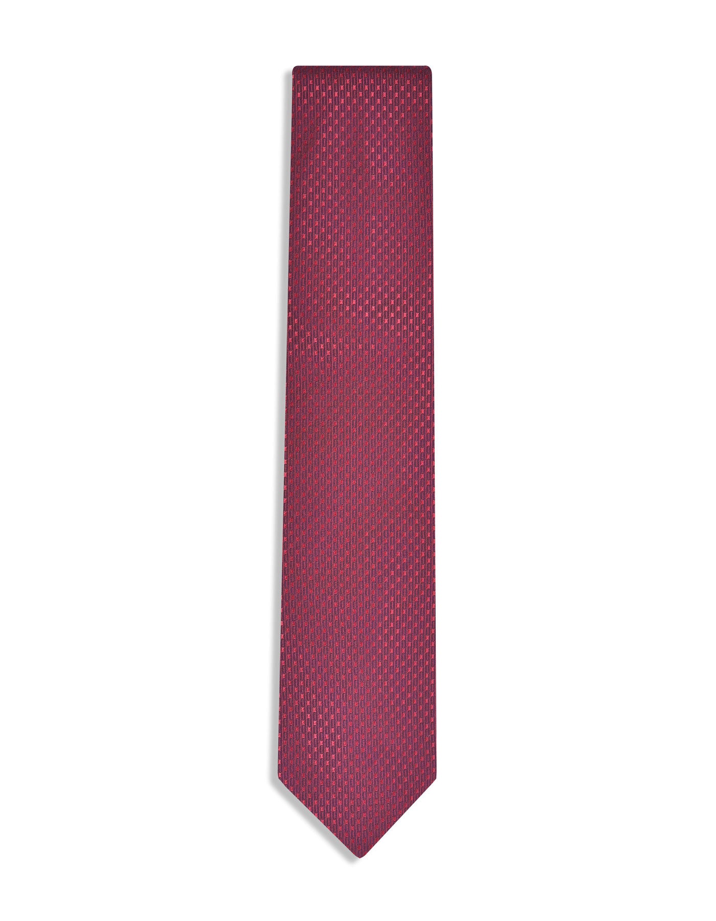Maroon Geometric Tie