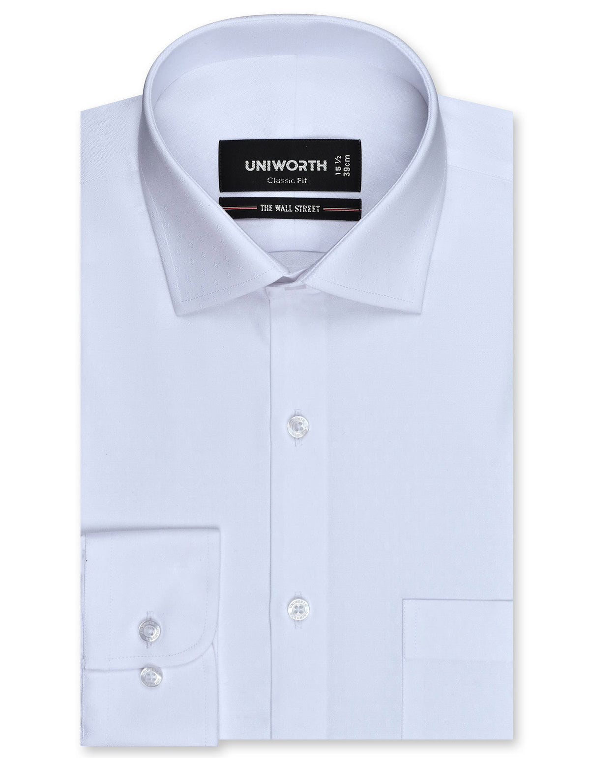 Self White Classic Fit Shirt FS20419RF-14.5