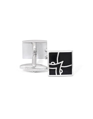 Black Rectangle Cufflink