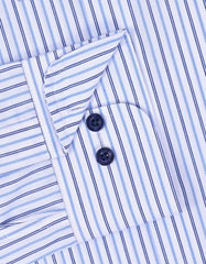 Stripe Blue Classic Fit Shirt FS2856-1RF-15.5