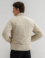 Fawn Plain Mock Neck Puffer Jacket