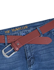 Burgundy Casual Belt BTC2403-2-38