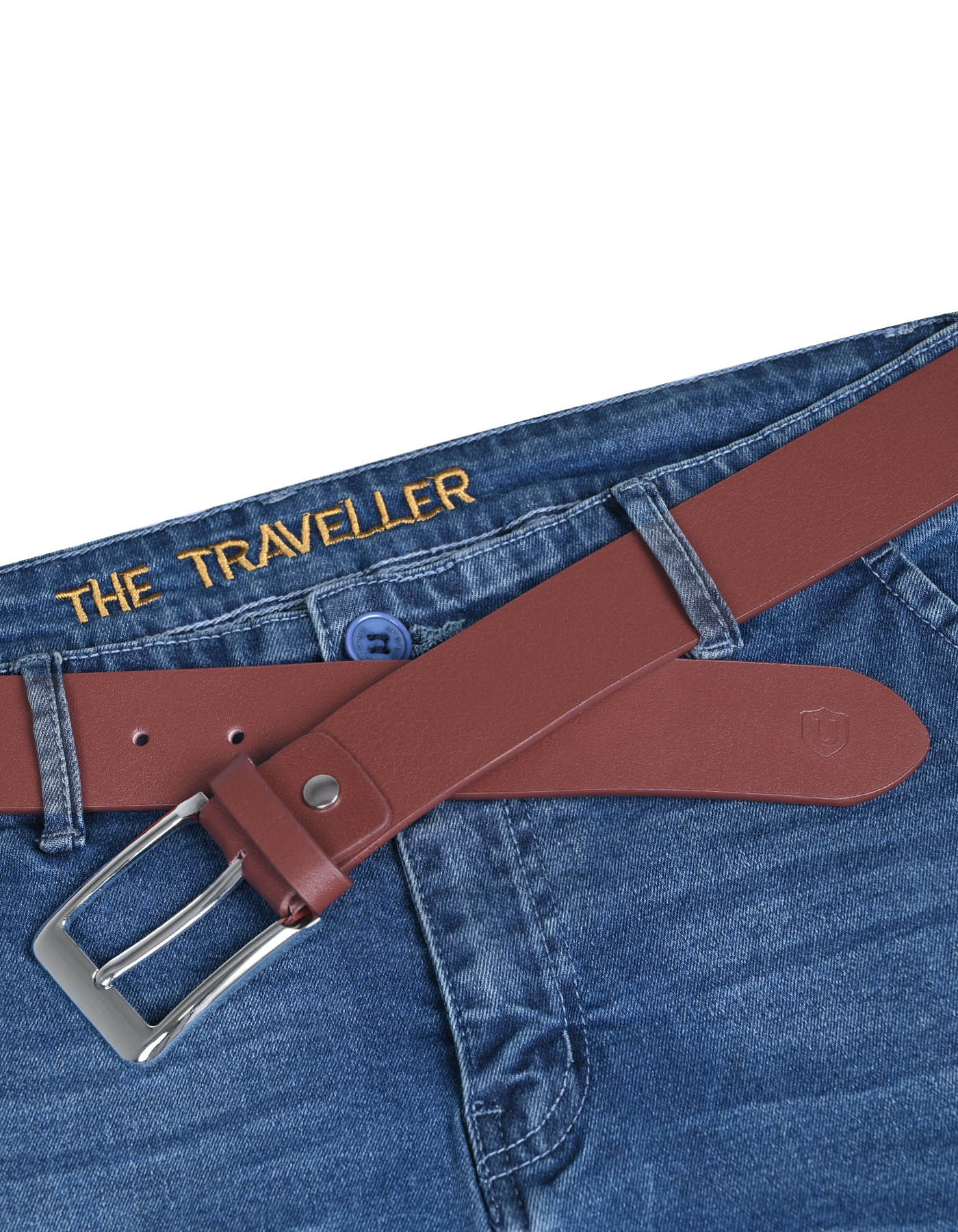 Burgundy Casual Belt BTC2403-4-38