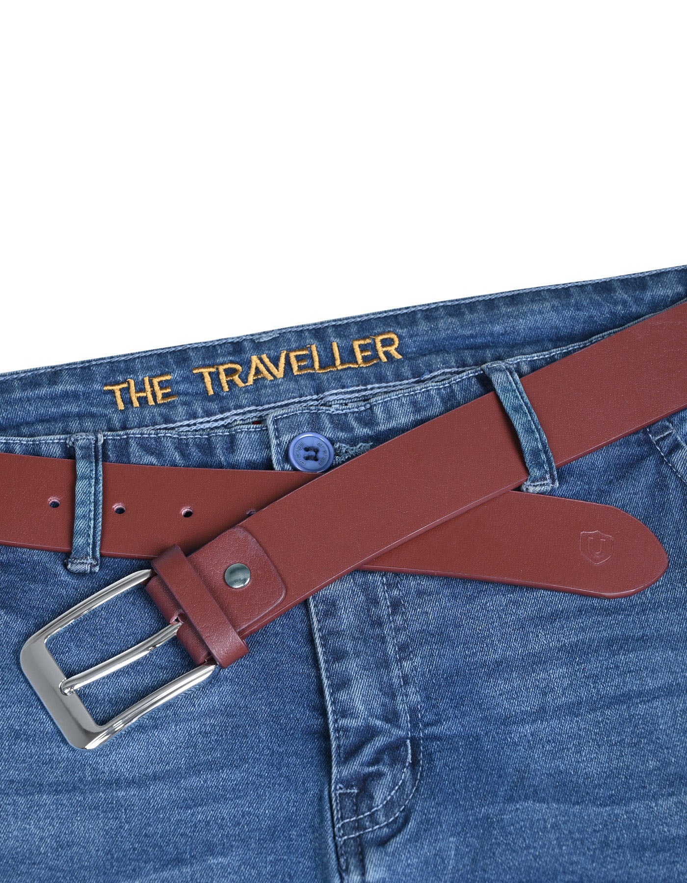 Burgundy Casual Belt BTC2403-5-38