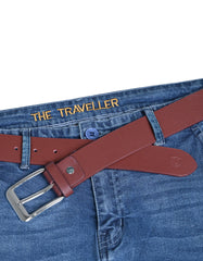 Burgundy Casual Belt BTC2403-5-38