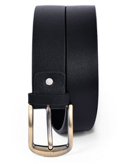 Casual Belt Pin Buckle Black BTC2507 Uniworth Single Side BTC2507-32