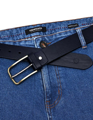 Casual Belt Pin Buckle Navy BTC2511 Uniworth Single Side BTC2511-36