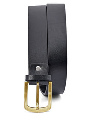 Casual Belt Pin Buckle Black BTC2602 Uniworth Single Side BTC2602-32