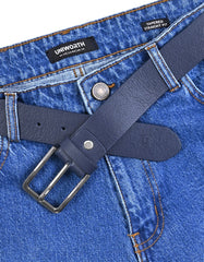 Casual Belt Pin Buckle Navy BTC2604 Uniworth Single Side BTC2604-36