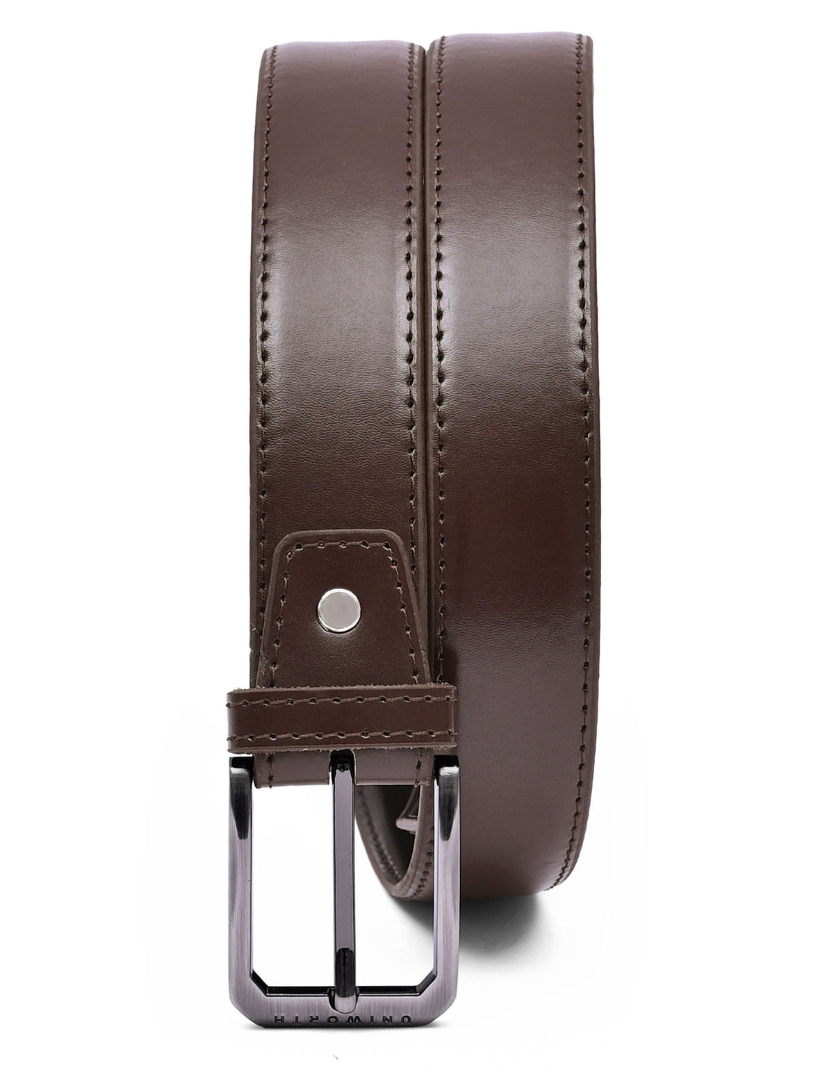 Formal Belt Pin Buckle Brown BTF2508 Uniworth Single Side BTF2508-32