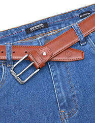 Formal Belt Pin Buckle Burgundy BTF2510 Uniworth Single Side BTF2510-36