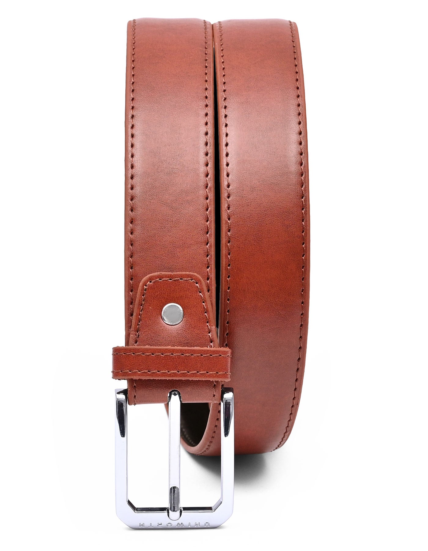 Formal Belt Pin Buckle Burgundy BTF2510 Uniworth Single Side BTF2510-32