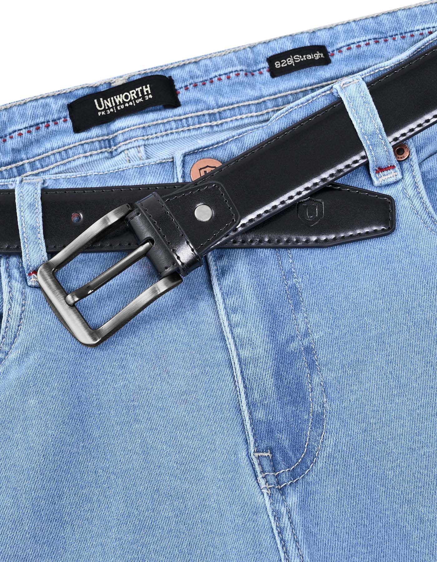 Formal Belt Pin Buckle Black BTF2544 Uniworth Single Side BTF2544-36