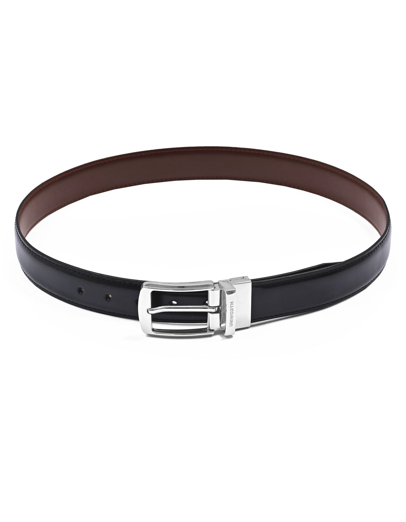 Formal Belt Pin Buckle Black BTF2600 Uniworth Double Side BTF2600-34