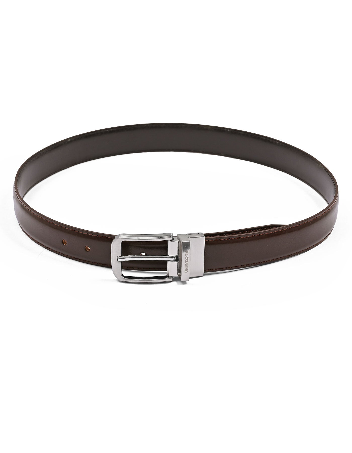 Formal Belt Pin Buckle Brown BTF2601 Uniworth Double Side BTF2601-36