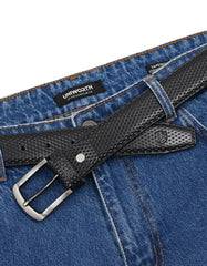 Formal Belt Pin Buckle Black BTF2609 Uniworth Single Side BTF2609-36
