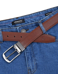 Formal Belt Premium Buckle Burgundy BTP2503 Uniworth Double Side BTP2503-36