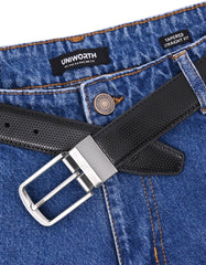 Formal Belt Premium Buckle Black BTP2504 Uniworth Double Side BTP2504-36