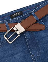 Formal Belt Premium Buckle Brown BTP2604 Uniworth Double Side BTP2604-36