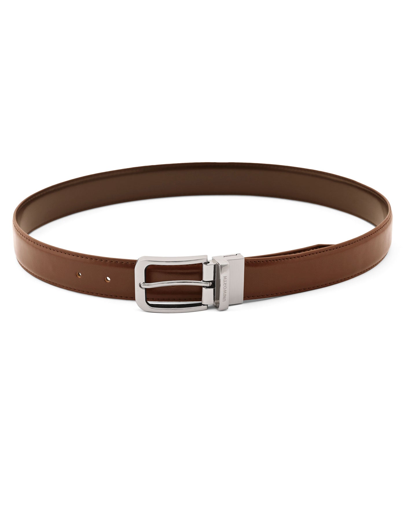 Formal Belt Premium Buckle Brown BTP2604 Uniworth Double Side BTP2604-34