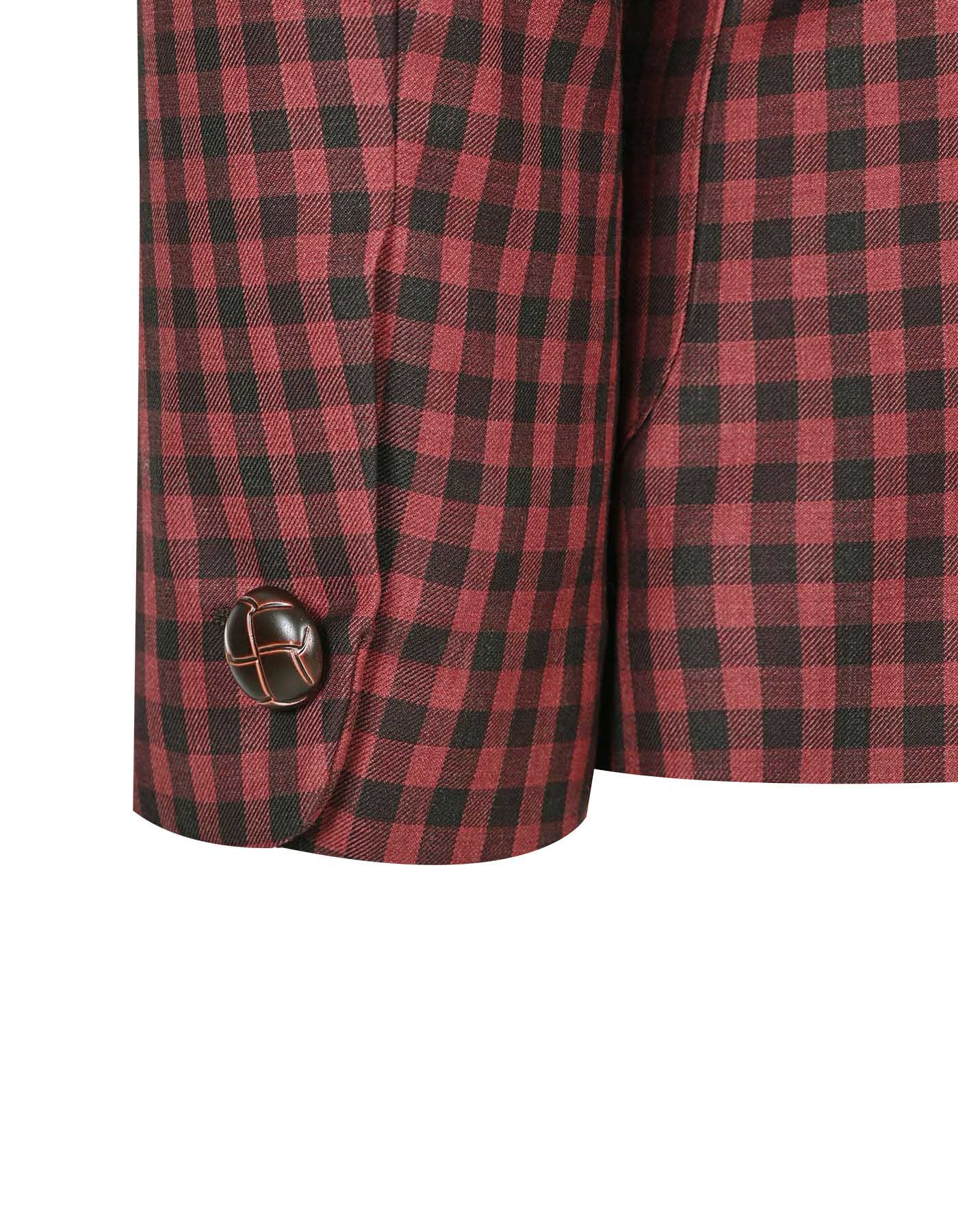 Maroon Tailored Smart Fit Coat CC2295-40