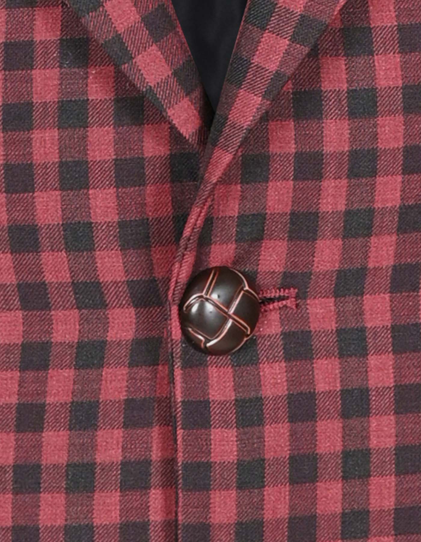 Maroon Tailored Smart Fit Coat CC2295-38