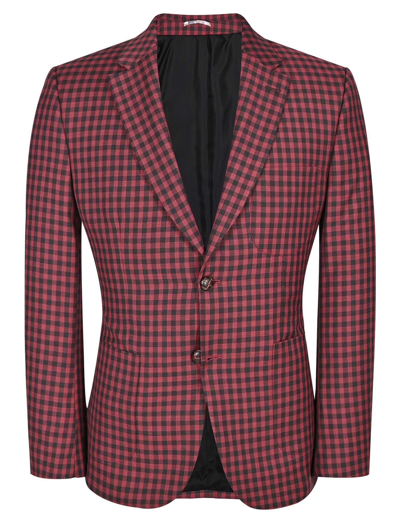 Maroon Tailored Smart Fit Coat CC2295-34