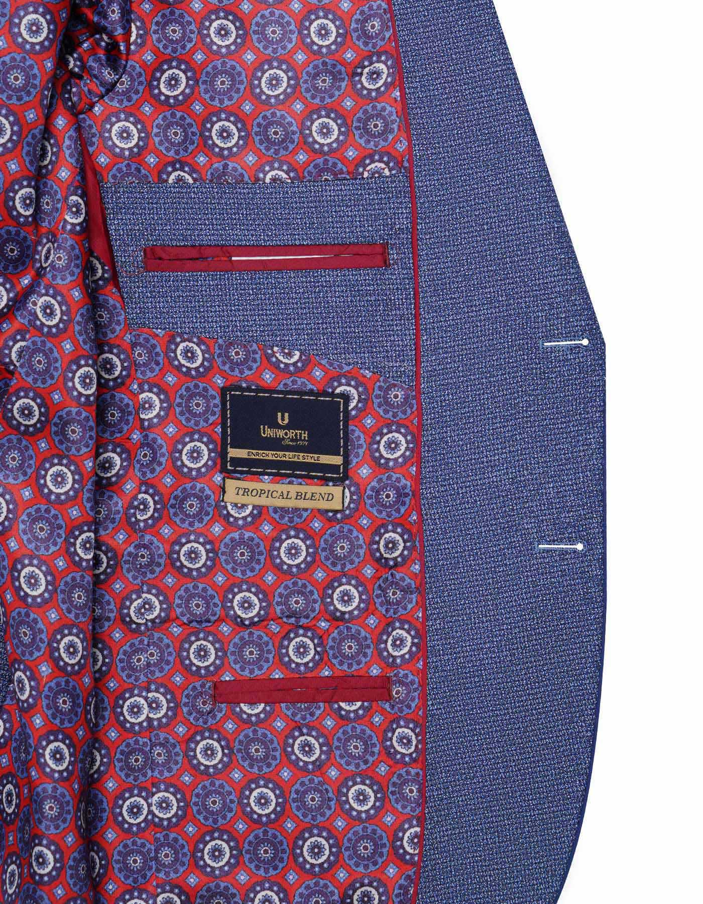 M Blue Tailored Smart Fit Coat CC2354-42