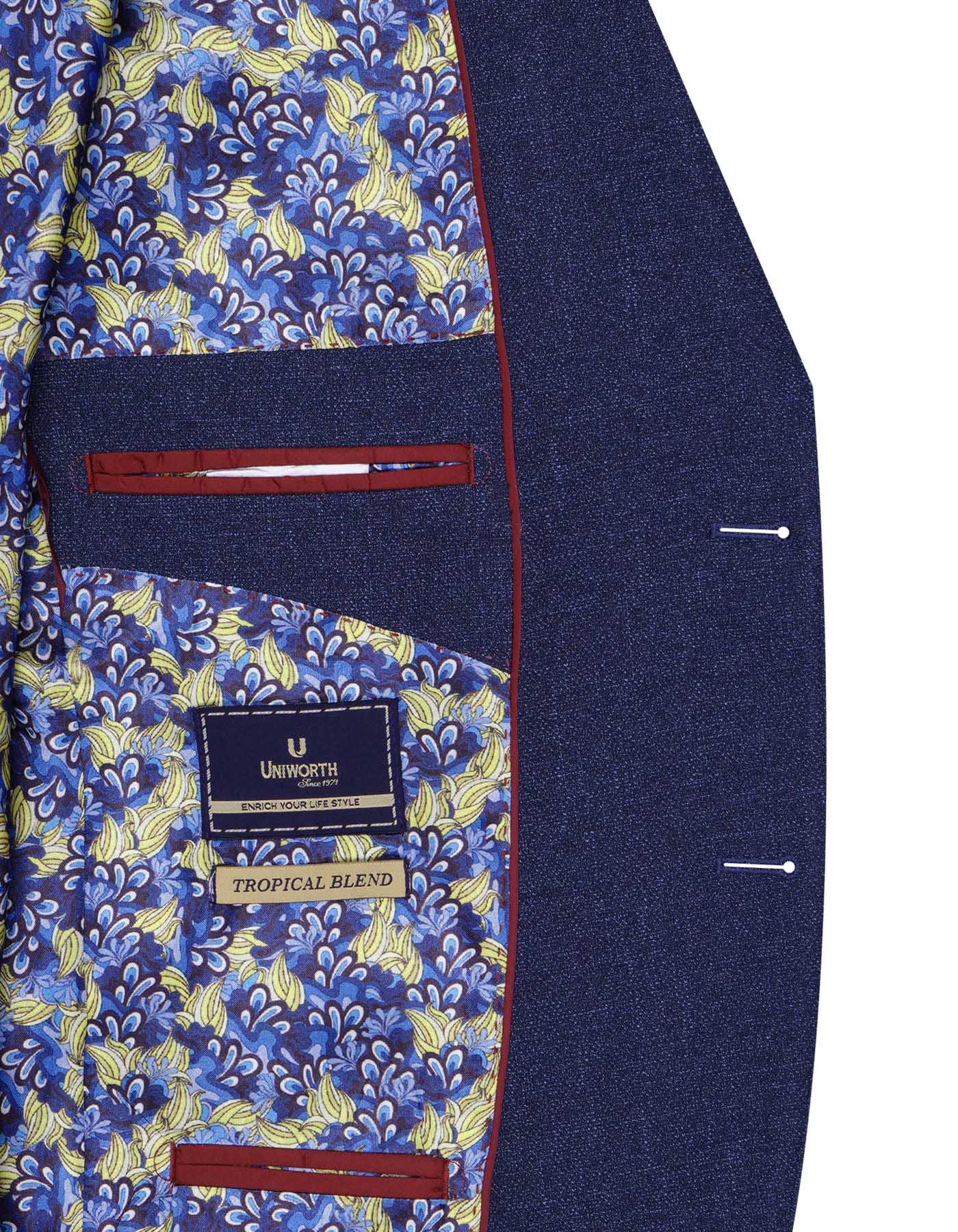 D Blue Tailored Smart Fit Coat CC2355-42